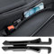 WWITH 2Pcs Riempitivo per Sedili Auto per Jeep Avenger 2023 2024 2025, Riempimento Fessure Seggiolino Striscia Prova Perdite Accessori,A Black
