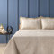Zucchi Copriletto Leggero Matrimoniale Due Piazze Flow In Tessuto Jacquard cm 260x260 (BEIGE, MATRIMONIALE 260x260)