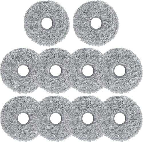Set di 10 panni in microfibra per Dreame L10s/L10 Ultra/L10s Pro Ultra Heat /L20 Ultra/X40 Ultra/X50 Ultra robot aspirapolvere, nuovi cuscinetti di ricambio migliorati, lavabili