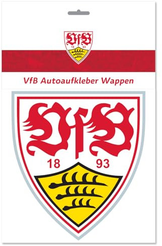 VfB Stuttgart Autoaufkleber Wappen 18x20cm offizieller Lizenzartikel