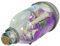 Zelda Bomboniere Botella de arena de colores con conchas decorativas, línea de mar (violeta)