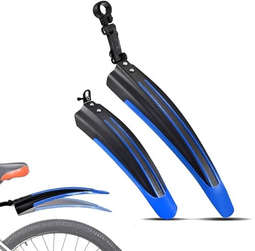 HKSOPC Fahrrad Schutzblech Set für Cube Stereo ONE22 Race 2023, Vorne Hinten Fahrradschutzblech, Verstellbarer Schutzbleche Mountainbike/Rennrad, Geeignet für 20-26 Zoll Fahrräder,B Blue