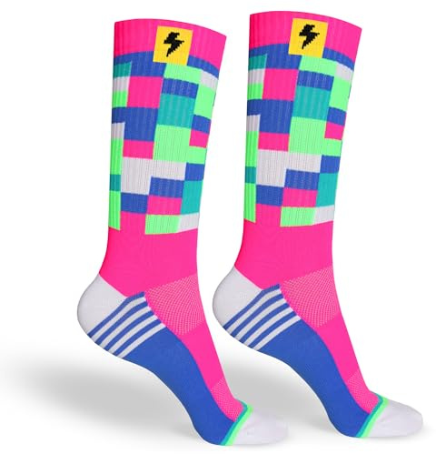 Chaussettes Techniques de Sport pour Homme et Femme - Chaussettes Longues sans Coutures idéales pour Cyclisme, Running, Padel, Basketball et Sports en général - Inshock Barcelona