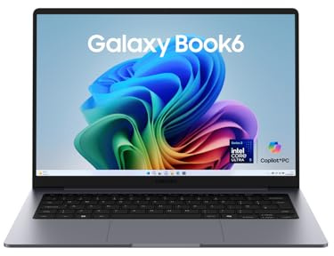 Samsung Galaxy Book6 14 Zoll, Intel Core Ultra 7, 16 GB RAM, 256 GB | AI Laptop, Anti-Glare, Galaxy AI, Copilot+ PC, Gray, 3 Jahre Herstellergarantie [Exklusiv bei Amazon]