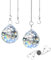 MerryNine Paquete de 2 prismas de bola de cristal, atrapasueños de arco iris, prismas de cristales colgantes para ventanas, para Feng Shui, para regalo (transparente) (50 mm)