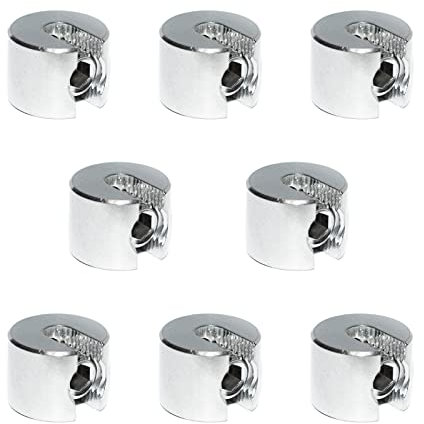 Abrazadera de acero inoxidable V4A – Abrazadera para cable de alambre (6 mm, 8 unidades)