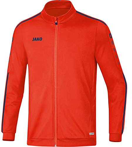 JAKO Kinder Polyesterjacke Polyesterjacke Striker 2.0, chili rot/weiß, 128, 9319