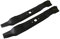 SECURA Messersatz 2x Mulch kompatibel mit MTD BL175/107T BL200/107H 107cm 742-0616 942-0616