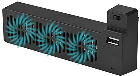 Portable USB External Cooling Fan for Xbox ONE X Game Console, Side Mounted Cooling Fans Replacement Part Kit