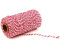 Bakers Twine String en Coton, 100 m, Rouge et Blanc, pour Art Floral, Bricolage, Emballage