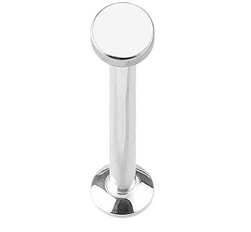 Piercingfaktor Piercing Tragus Helix Ohr Cartilage Stab Labret Stecker Madonna Monroe Lippenpiercing Lippe Knorpel Kreis Rund 8mm Silber