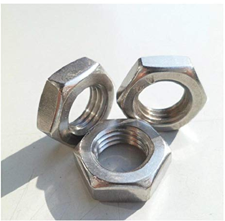 Edelstahl hex dünne Zähne dünne Muttern, Muttern-M7 * 0,75 * 4 mm Dicke * 13 gegenüberliegende Seiten