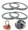XBERSTAR Lot de 4 Joints d'Étanchéité en Caoutchouc pour Mixeur Nutri Bullet 900 W - Compatible avec Centrifugeuse/Extracteur NB-101B