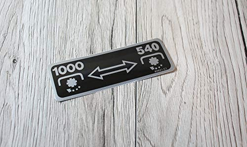 IHC Zapfwellengeschwindigkeit 1000/540 Aufkleber Traktor Emblem Sticker Label