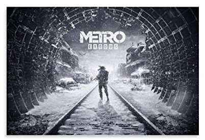 weqwe Game Metro Exodus Leinwand-Kunst-Poster und Wandkunstdruck, modernes Familienschlafzimmer, 50 x 75 cm