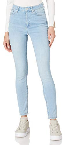 NA-KD Skinny High Waist Jeans, Azul (Light Blue), 34 para Mujer