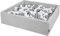 KiddyMoon Piscina De Bolas 120X30cm/200 Bolas El Cuadrado Grande para Ninos,Hecha En La UE, Gris Claro: Blanco/Gris