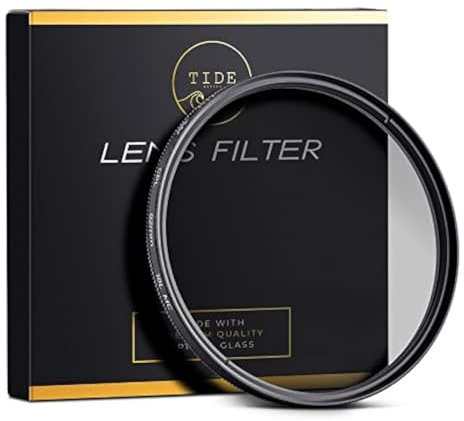 Tide Optics Filtre polarisant pour Objectif CPL (37 mm) Filtre polarisant Fin Circulaire, Verre Optique MRC