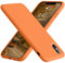 Vooii Compatible with iPhone Xs Max Case, Soft Liquid Silicone Slim Rubber Full Body Protective Cover with Soft Microfiber Lining Bright Orange