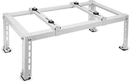 Flehomo Bodenständer für Mini-Split-Klimaanlagen, Wärmepumpensystem, robuster Kondensatorständer, kanelllose Mini-Split-Halterung für 9.000-24.000 BTU