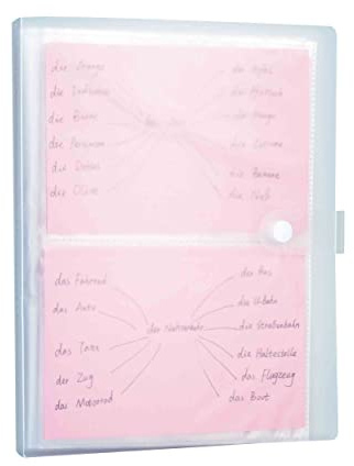 YOAVIP 4 x 6 Karteikarten, transparenter Kunststoffhalter, Organizer-Beutel, Buchordner, 40 Seiten, für 160 Karten