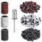 Aokitec Professional Nail Drill Bits For Nail Drill Mandrel 210 Pcs Sanding Bands80# 120# 180# Grit File Sand Piece