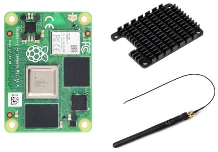 Waveshare Pi Compute Module 4 Comes with Heatsink 4GB RAM 32GB eMMC Flash with WiFi