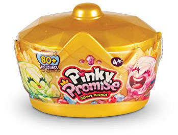 Bizak Pinky Promise 64320001 Überraschungskranz mit Ring und Edelsteinen zum Sammeln, mit bis zu 84 verschiedenen Steinen, Steine sind 3 cm groß