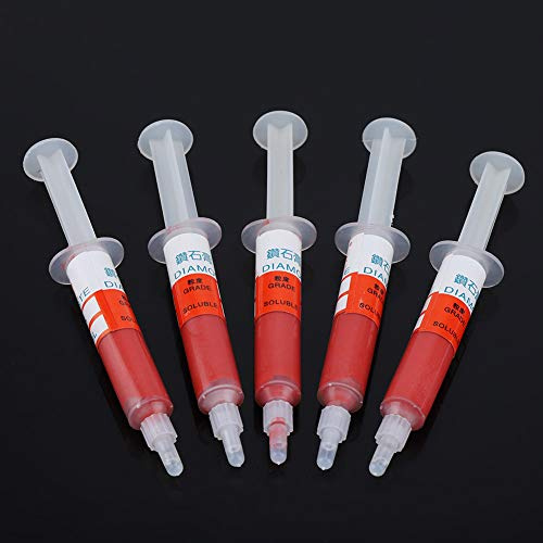 5er Set Diamantschleifer, Diamant Polierpaste Metall Diamantpaste Polierpaste Läpppaste Schleifpaste Nadelröhrchen (W3.5 (3000 mesh Feinpolieren))