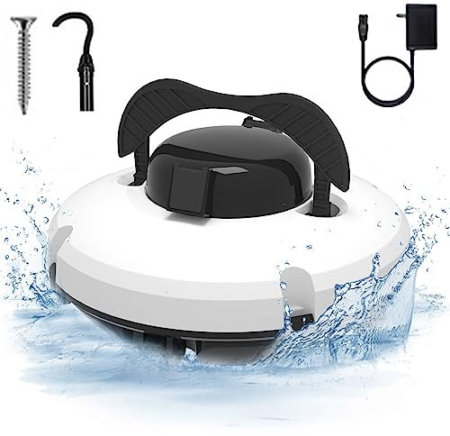 Pulitore robotizzato Senza Fili Kit di Pulizia Automatica per Piscine interrate con Batteria da 5200 mAh e potenti Motori Doppi - Pulitore subacqueo (autonomia di 120 Minuti)