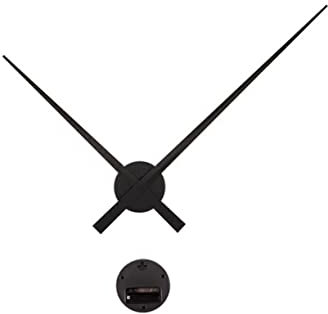 DOITOOL Uhrwerk Für Wanduhr Große Zeiger : Uhrwerk Großes Uhrzeiger-Set Geräuschlose Wanduhr Batterieuhr übergroße Wanduhren übergroße Geräuschloses Uhrwerk-Sets Zeiger-Suite (Schwarz)