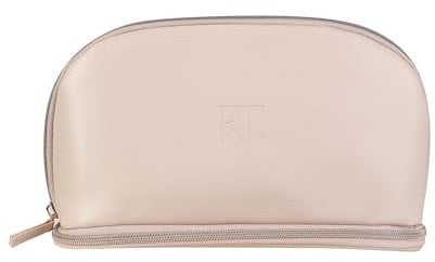 Real Techniques New Nudes Uncovered Bag, Cosmetic Bag, Travel Bag For Makeup, Waterproof Design, Toiletry, Makeup, & Brush Organizer, 1 Count