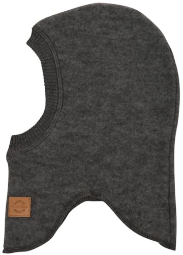 Mikk-line Wolle Fullface Anthracite Melange 98/104 | Oeko-TEX Standard 100 | Schlupfmütze Kinder | Balaclava | Schalmütze Im Einem Unisex-Design