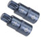 CoCud Dreifach-Vierkant-Spline-Bit-Stecknuss, M14 Bit 1/2 Antrieb 2 Länge, Stern S2 Stahl Cr-V Stecknuss Blau - (Anwendungen: für Befestigungselemente), 2 Stück