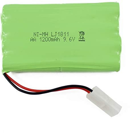 9.6V 1200mAh Spare Rechargeable AA High-Capacity Battery Pack