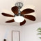 Mursche Deckenventilator mit Beleuchtung und Fernbedienung - Deckenlampe Ventilator Leise Deckenleuchte 6 Flügeln Timing Design 75cm Wohnzimmerlampe Modern E27 Fassung für Wohnzimmer Schlafzimmer