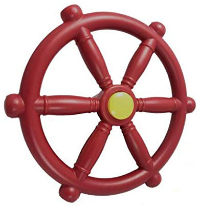 Kids Steering Wheel Toy, Ship Pirate Steering Wheel For Childrens House & Kids Climbing Frame Or Tree House, Playground Accessory