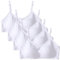 4 Pack Girls Sports Bra Training Bras Underwear with Fixed Bust Pad and Adjustable Strap Teenage Girls Crop Top for Kids 10-16 Years