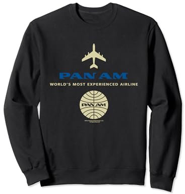 Pan Am Blue Gold Retro Logo Sweatshirt