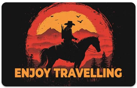 Peacoblue Kreditkarten Aufkleber,Cowboy Sonnenuntergang Kartensticker | Wasserfeste Schutzfolie für Kreditkarten, EC Karten und Transportkarten, Kratzfeste Dekoraufkleber mit 4 Designs