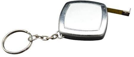 Mètre ruban de poche rétractable porte-clés petit mètre ruban en acier outil de mesure portable 2 mètres