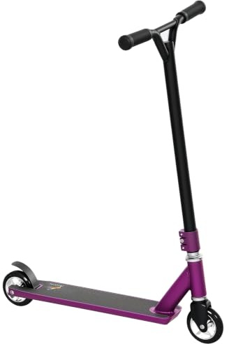 HOMCOM Stunt Scooter 360° Einstiegs-Trickscooter ab 14+ Lila