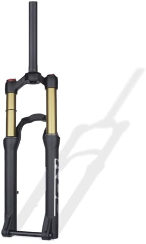 KANGXYSQ 20/24inch Mountain Bike Suspension Air Fork Manual/Remote Lockout Bike Fork 135mm Travel 1-1/8inch Straight Tube Front Fork QR 9mm Thru Axle Disc Brake Forks(Thru Axle,24in manual)