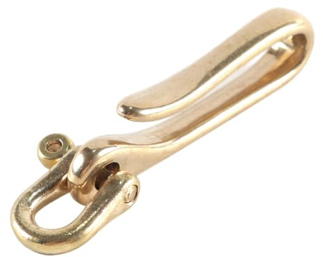 Namvo Fish Hook KeyChains, Belt Clip for Keys Antique Bronze Fish Hook Key Chains Retro Wallet Clip Belt Buckle Pocket Clips U Shaped Keychain for Men Women