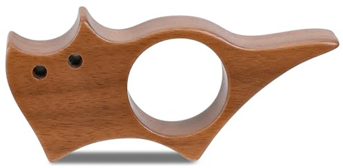 Buchseitenhalter Daumen aus Walnussholz,Niedlich Kätzchenform Buch Seitenhalter,Holz Lesezeichen,Lesen Zubehör für Buchliebhaber Bücherwurm Leseratten Geschenck 22 mm