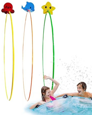 Tauchen Sie den Pool durch die Ringe, tauchen Sie den Pool durch den Ring, 3 x Spielzeug für Spiele im Pool - Schwimmringe mit hoher Stabilität für das Üben des Tauchens für B