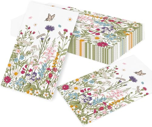 Wildblumen Servietten Blumen Schmetterlings Servietten Wildblumen