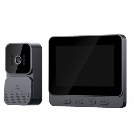 gdsDEs M10 1080P Smart WiFi Video doorbell with 4.3-inch IPS screen infrared night vision doorbell Family Apartment camera