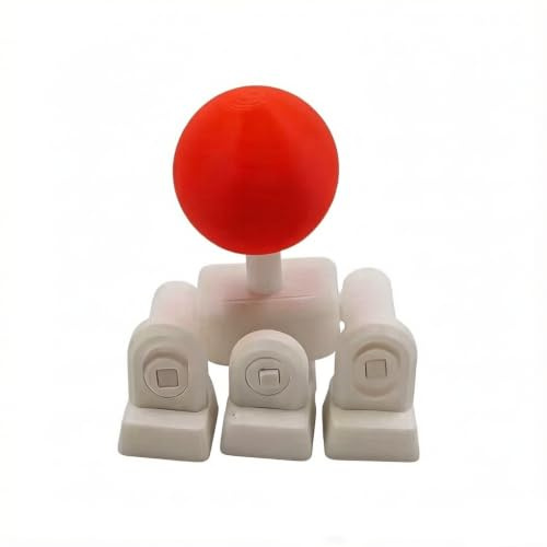 MIGIFTDY 3D Gedruckter WASD Joystick Tastenkappe, 4-Wege Richtungstasten Mod Adapter, Mini Kampf Controller für Mechanische Tastatur, DIY Gaming Zubehör für E-Sport, Turniere, Büro und Streaming