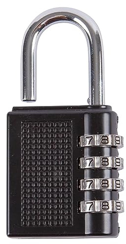 Blackspur - Zinc Alloy Combination Padlock - 4-Digit - Black